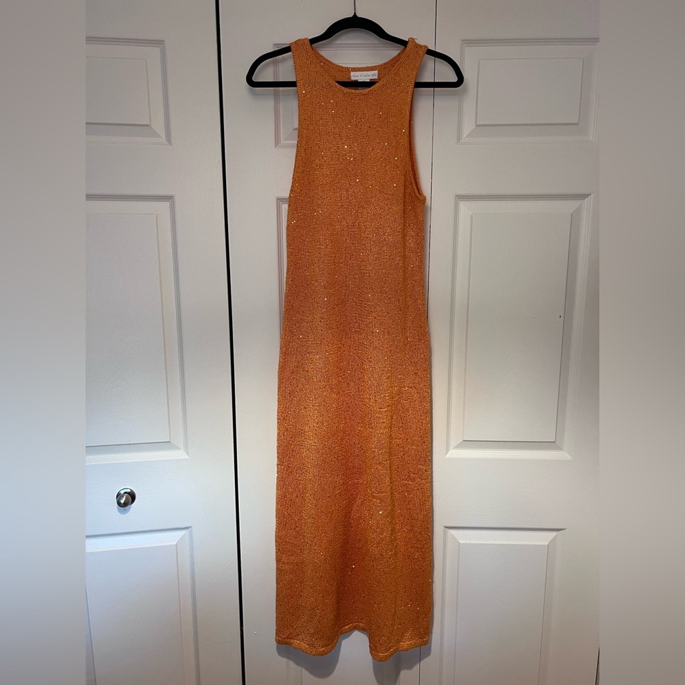 House of Harlow 1960 Sparkling Orange Maxi Dress